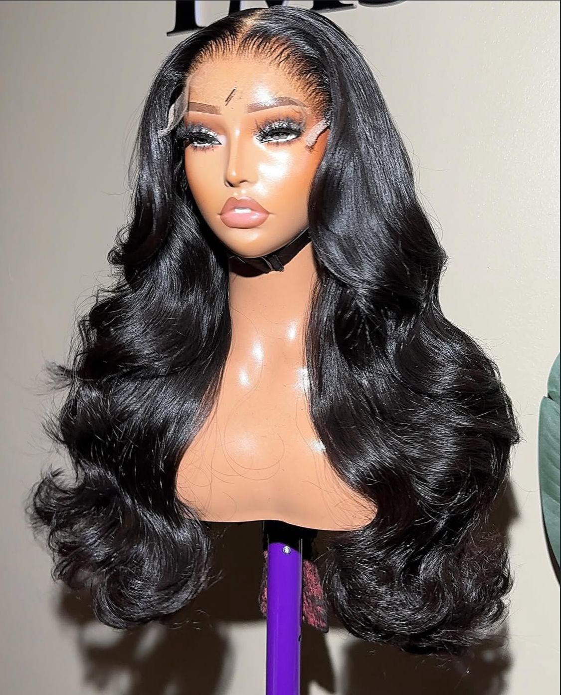 Raw wavy jet black Lace frontal wig