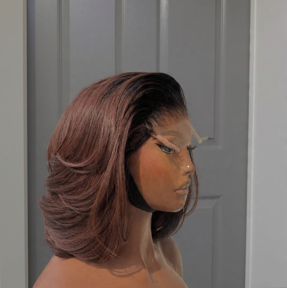 Bob Copper Blaze 5x5 Lace Frontal wig