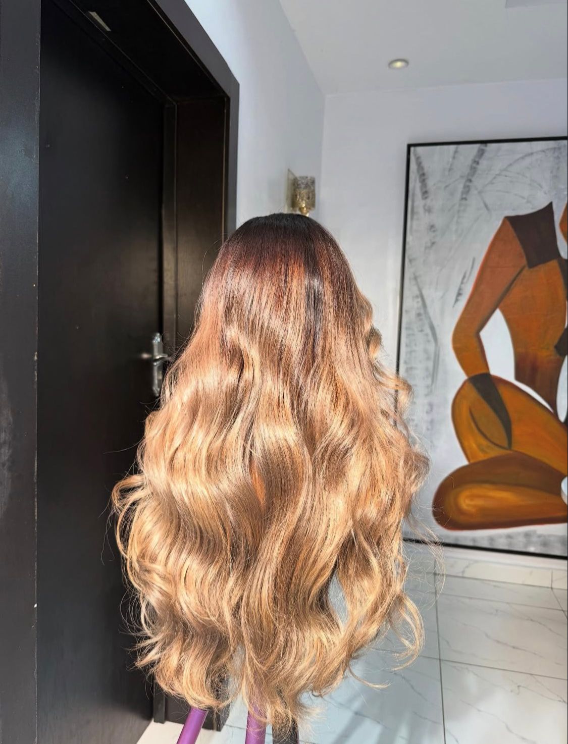 Raw Curly blond 13x4 Lace Frontal Wig