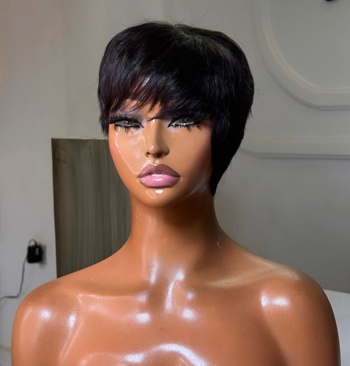 Pixie Cut Jet Black Bob