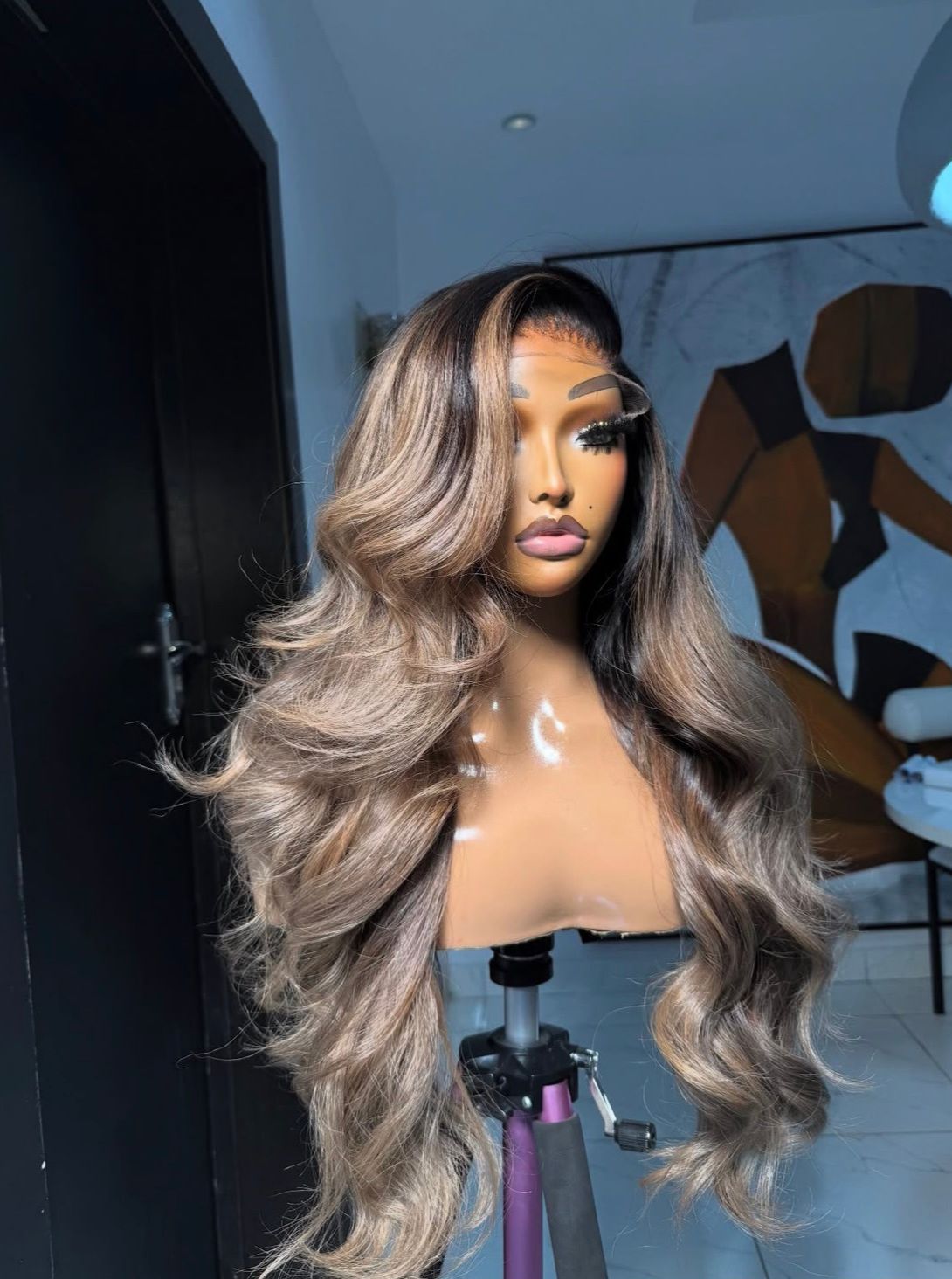 Raw Curly blond 13x4 Lace Frontal Wig