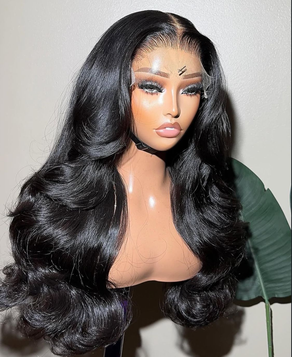 Raw wavy jet black Lace frontal wig
