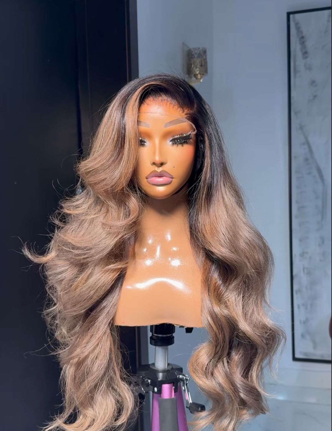 Raw Curly blond 13x4 Lace Frontal Wig